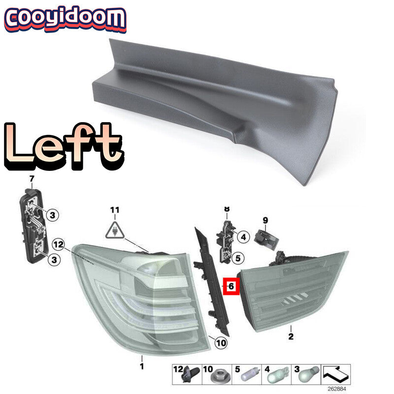 Left rear taillight cover trim for BMW X3 F25 2011 - 2017 63217263603