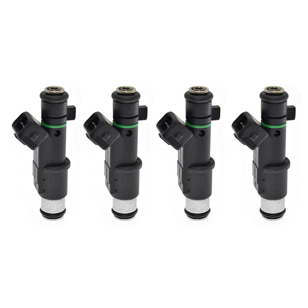 01F005A 4pcs Fuel Injectors for Peugeot for Citroen C4 C5 807 1.6 16V 6FZ Black