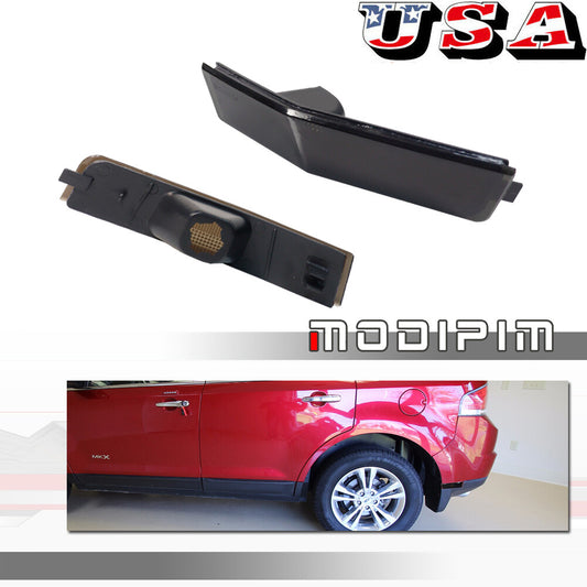 Smoked Lens Reear Bumper Fender Side Marker Light Housing for 07-10 for Lincoln MKX