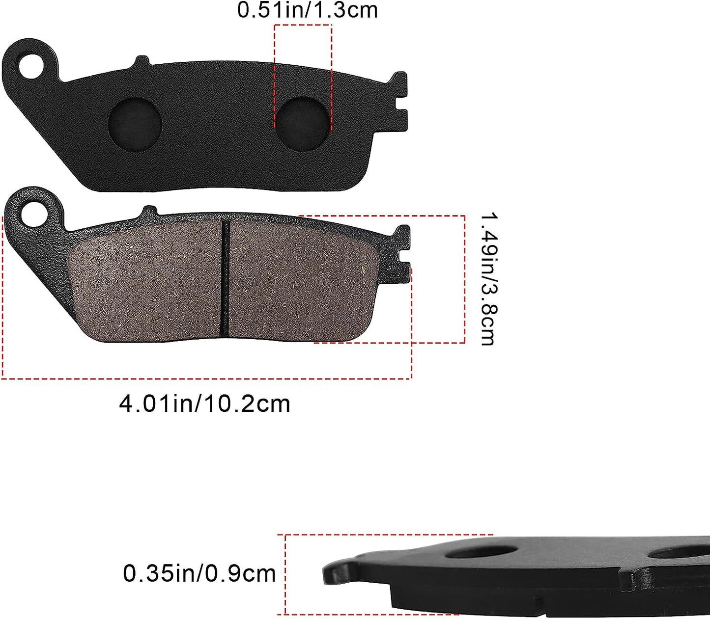 Brake Pads for Honda VT1300CX Fury/VT1300CT Interstate/VT1300CS Sabre/VT1100C2