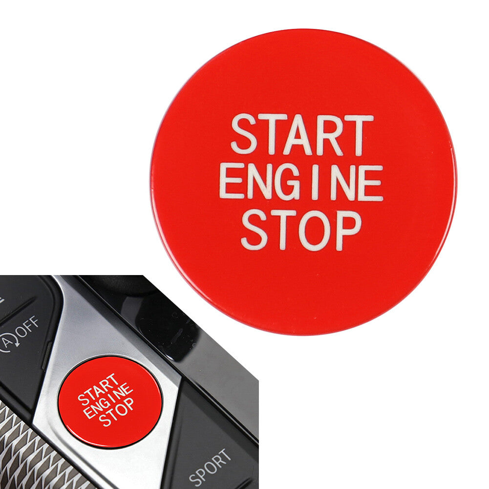 Car Engine Start Stop Button Switch Cover Trim ABS Fit for BMW 3 8 X Series Red ne
