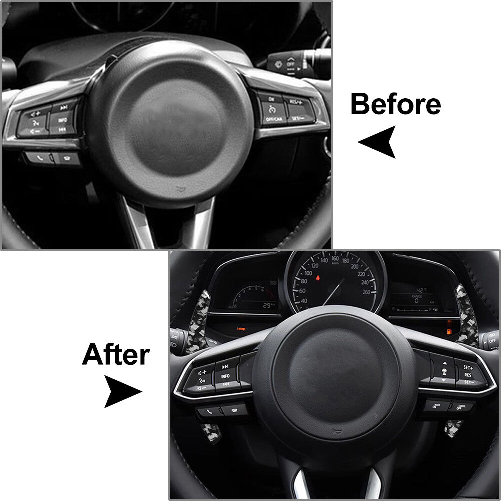 2pcs Steering Wheel Shift Paddle for Mazda 3 6 Atenza Axela CX-3 CX-4 CX-5