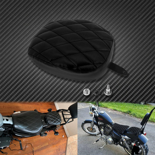 Rear Passenger Pillion Pad for Seat Diamond Fit for Harley Sportster 72 48 2010-2015