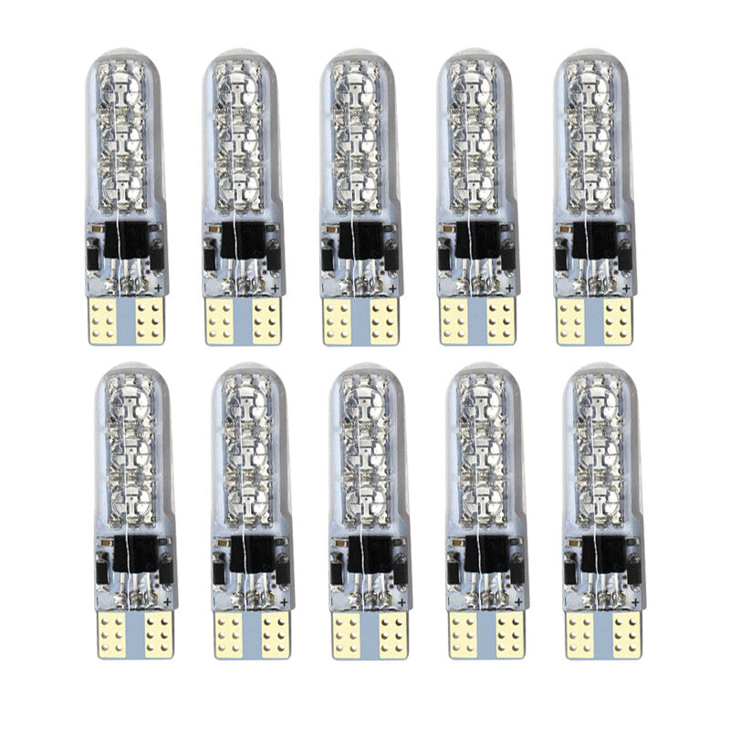 10 T10 194 168 RGB Multicolor LED Bulbs with RF Remote Control Car Parking Lights