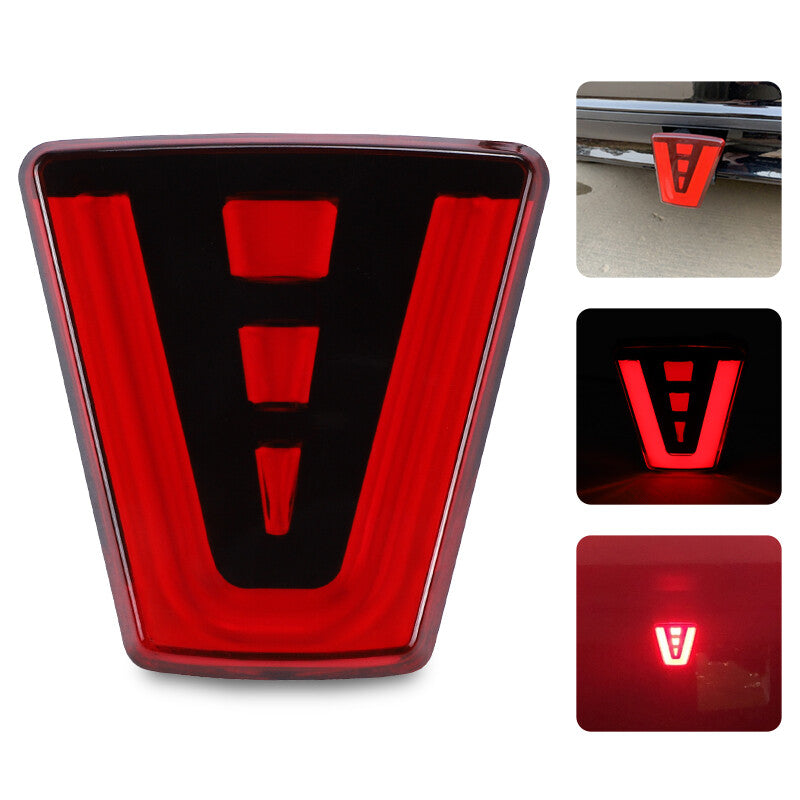 Universal F1 Style LED Strobe Flash Reverse Rear Stop Tail Triangle Brake Light