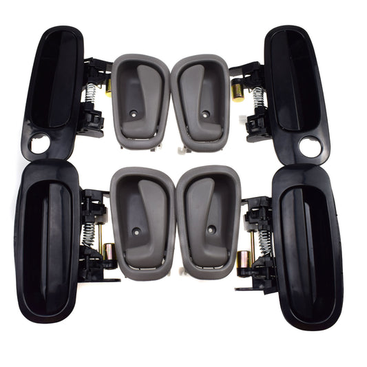 for Toyota for Corolla 98-02 8Pcs Front Rear Left Right Exterior Inside Door Handle