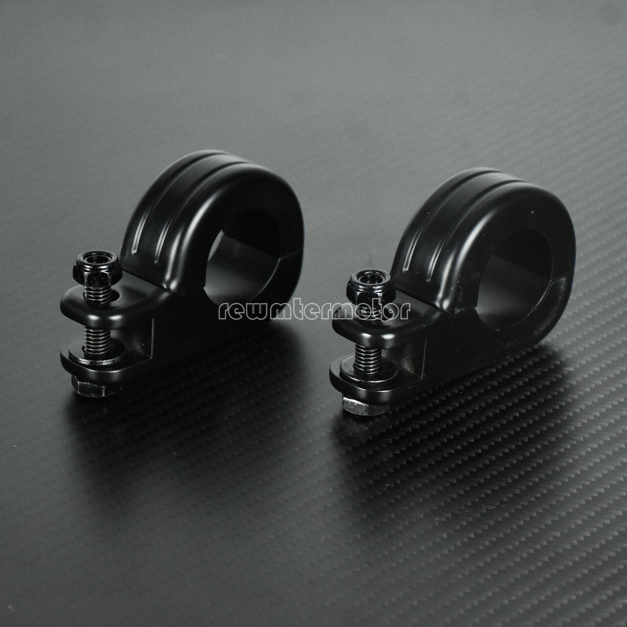 1 to 1.25 Motorcycle Highway Foot Pegs Footrest Engine Guard Clamps Mount Kit