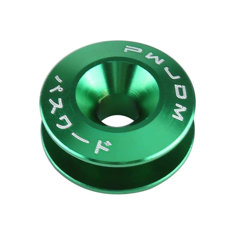JDM Quick Release Fasteners Bumper Trunk Fender Hatch Lids Kit Aluminum Green