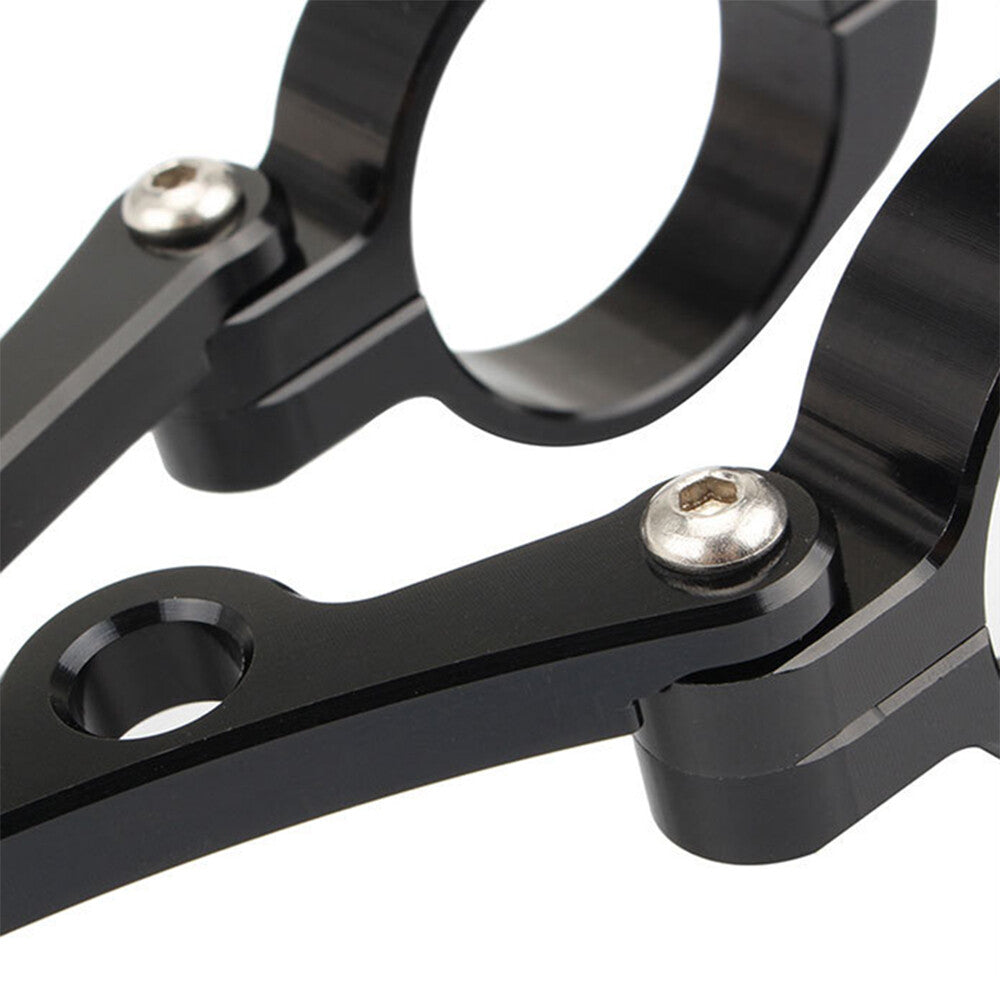 Universal motorcycle headlight bracket/mount for 3mm-9-41mm fork tubes.