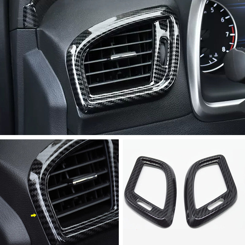 Carbon fiber exterior trim for Nissan Murano 2015-2024 car dashboard vent cover