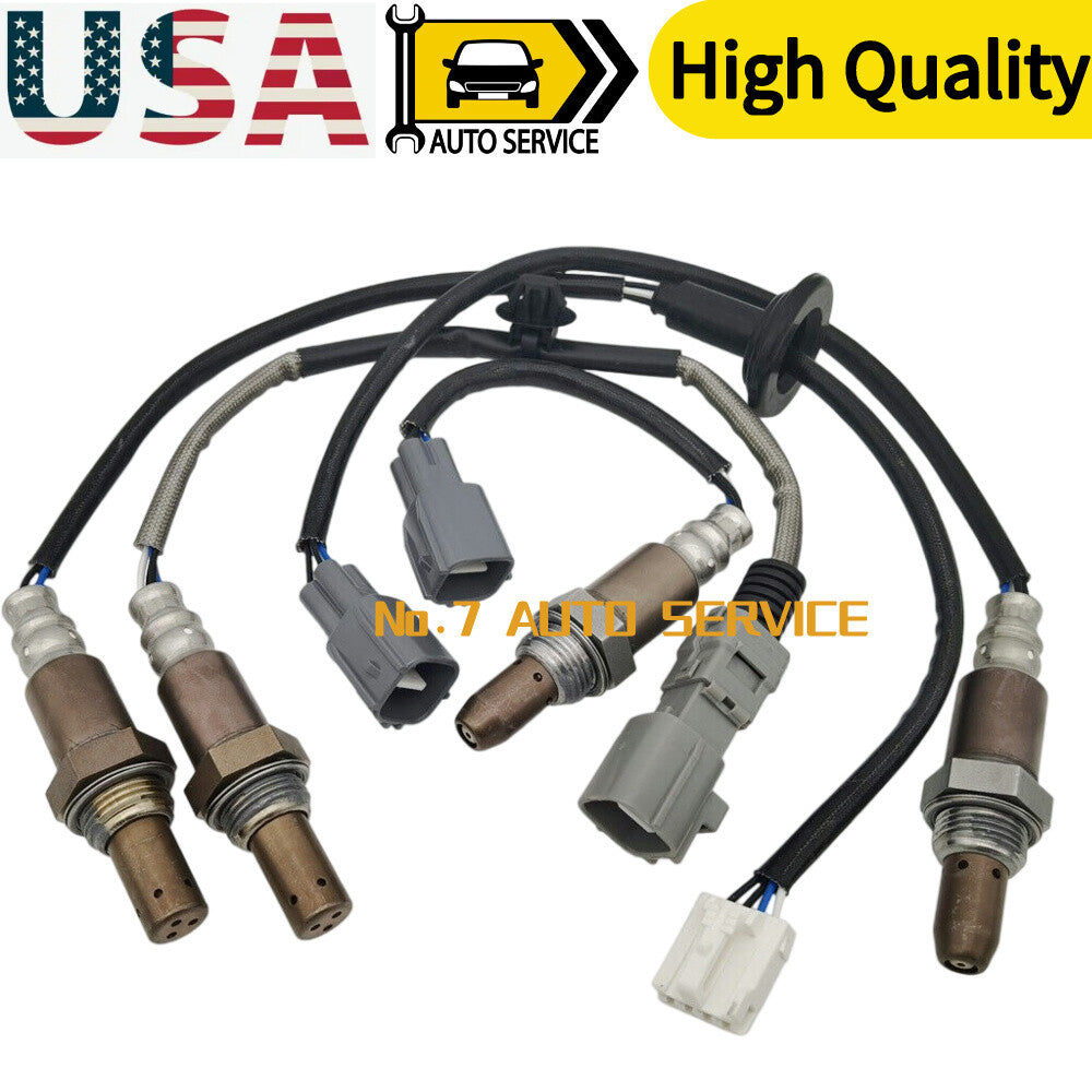4Pcs Upstream+Downstream Oxygen Sensor Fits For 2003-2006 for Toyota for Sienna 3.3L V6