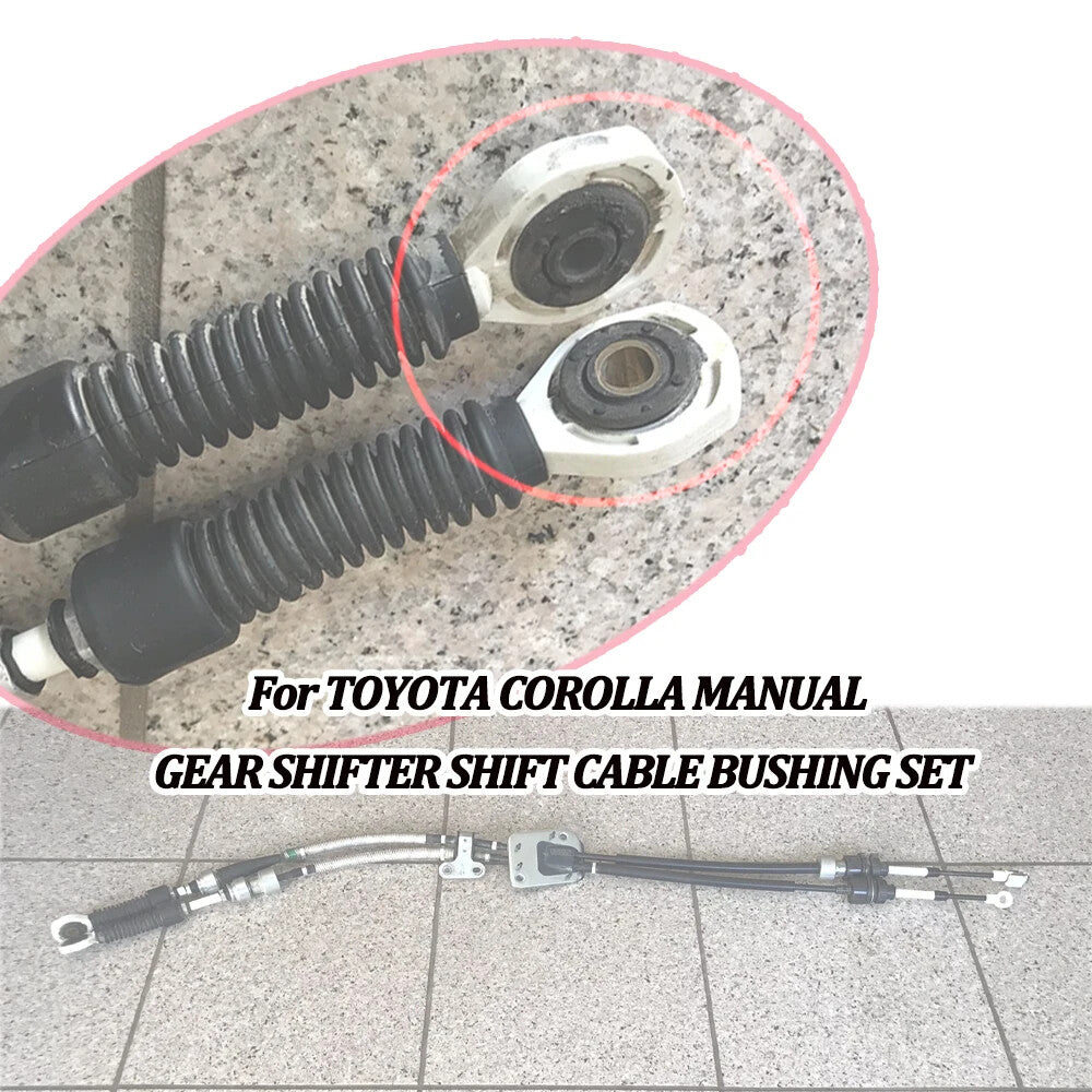 2X Gearbox Shift Cable Linkage End Bushing for Toyota for Corolla 2004 5/6 SPEED MT