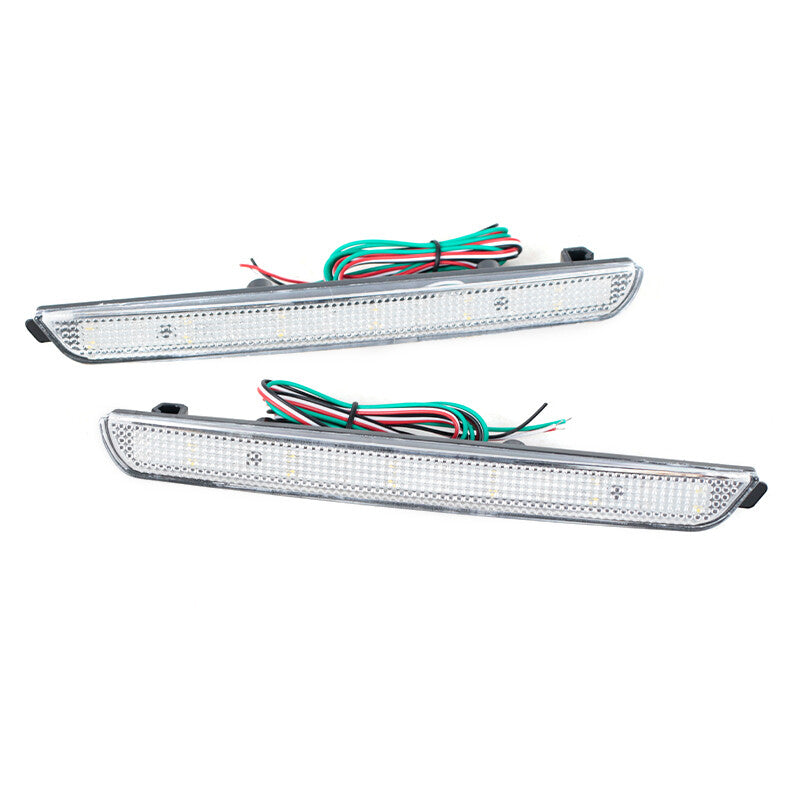 Pair of 24 LED fog lights, rear reflectors, running car headlights for Mazda 3 2004-2009