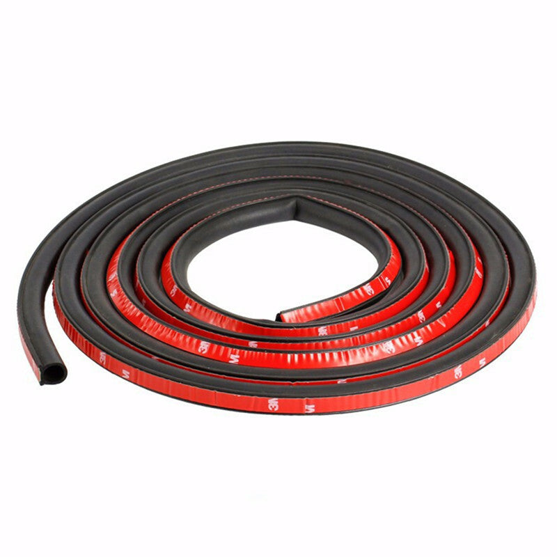 D-Shape Rubber Car Door Seal Strip Hollow Edge Guard Weatherstrip Trunk Hood Pad