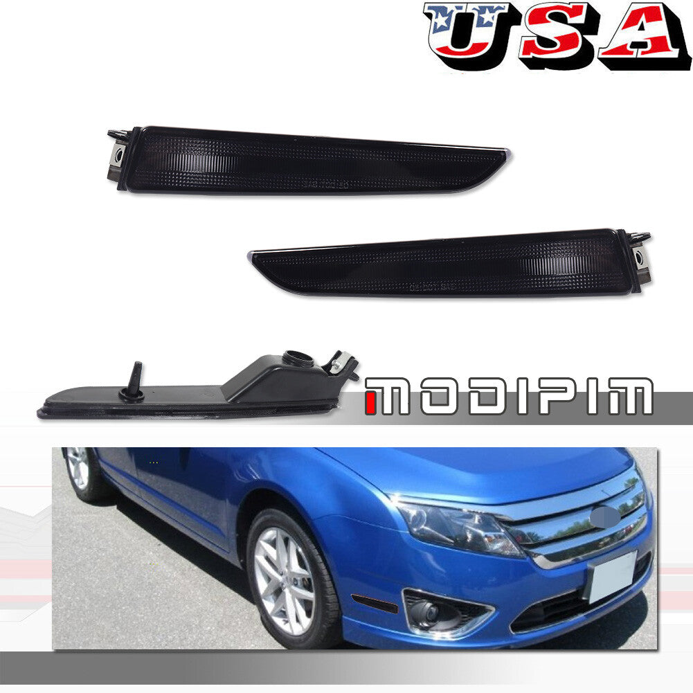 Front fender side markings/signal light smoked housing for 2010-2012 for Ford Fusion
