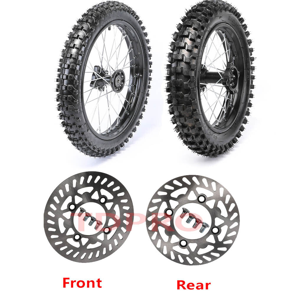 14  17 Front Rear Wheels Tyres Rims for Pit Dirt Bike 125cc 140cc Atomik SSR