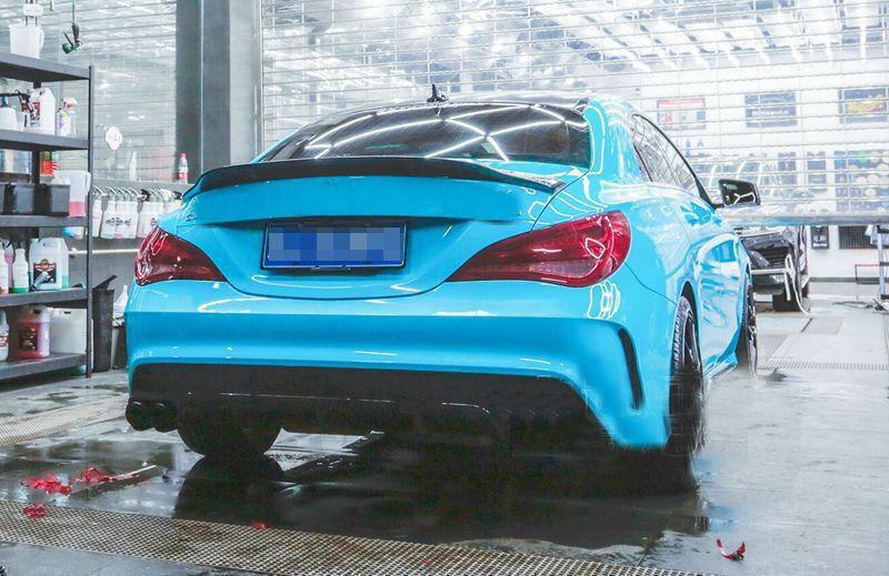 carbon fiber rear boiler wing suitable for Mercedes-Benz W117, C117, CLA250, CLA45, and AMG. (2013-19)