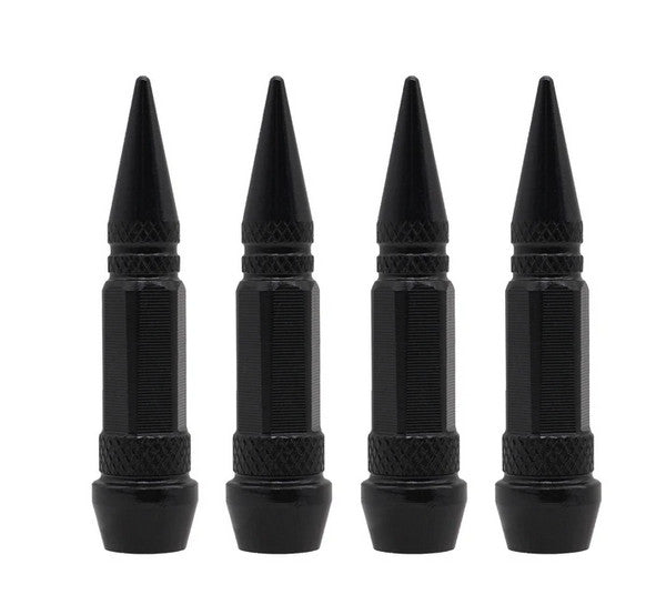 4-piece car tire valve cover rod air dust cover dustproof black stud for Volvo