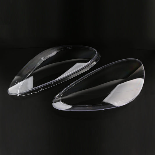 2-piece headlight lens cover, transparent, for Porsche for Cayenne 2011-2014