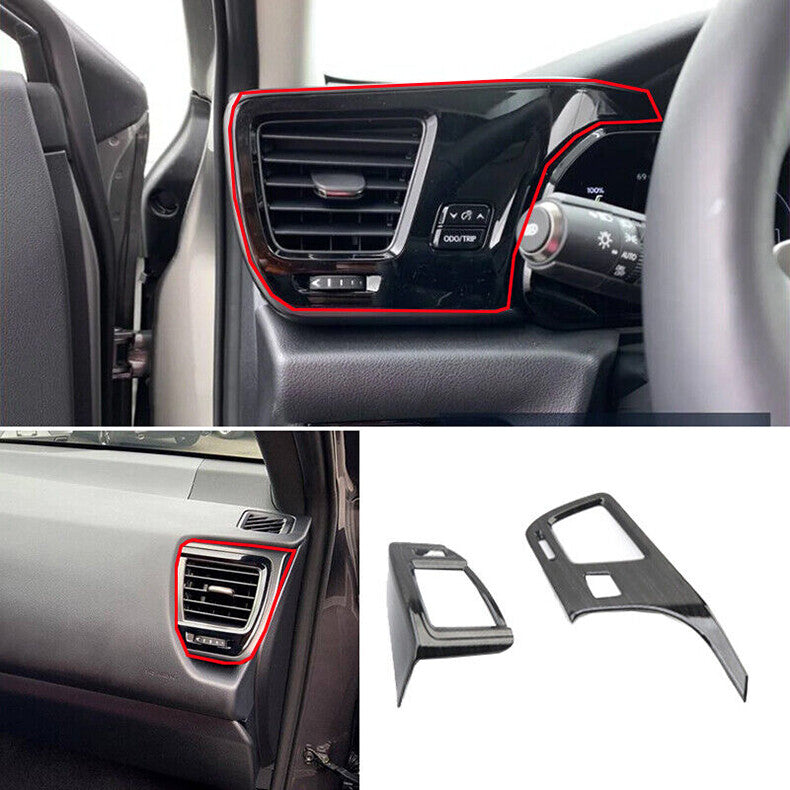 for Lexus NX250 350h 450h 2022-23 Black Wood LR Side Air Outlet Vent Cover Trim