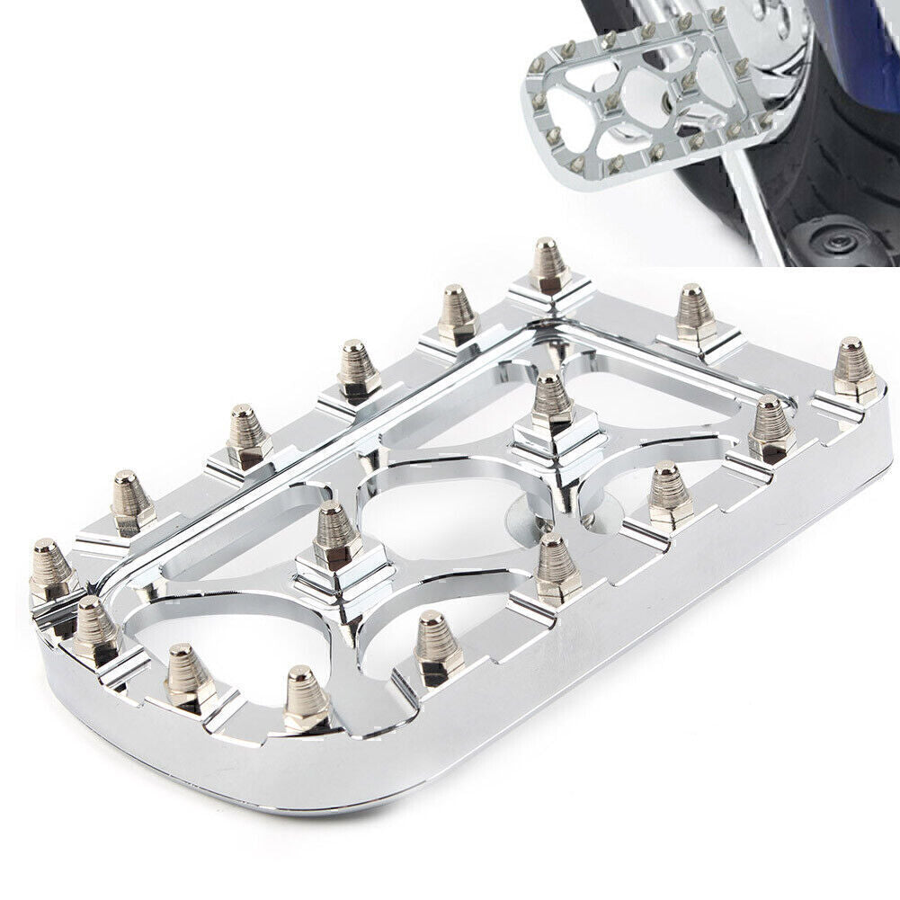 Chrome FIT for Harley Electra Glide Softail MX Style Large Brake Pedal Pad Cover