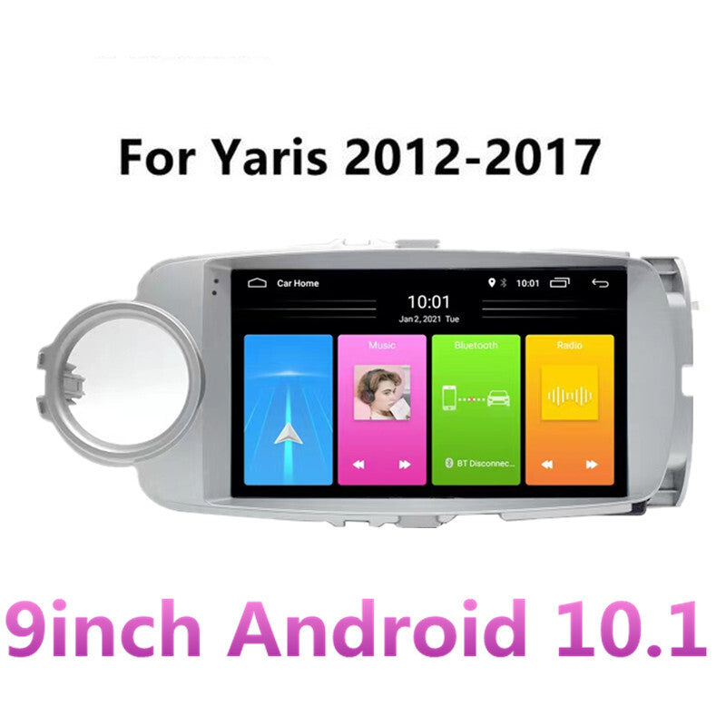 9 Car 2.5D Screen GPS Navigation Player WiFi FM for Toyota Yaris Vitz 12-17 LHD