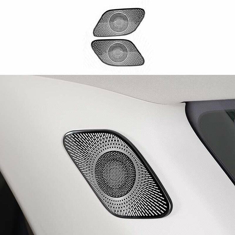 for Kia Carnival 2022-2023 Black Door Speaker C-Pillar Decoration Cover Trim 2x