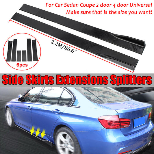 General Motors side skirts, extended rocker panel, split lip for Honda , for BMW , for Audi