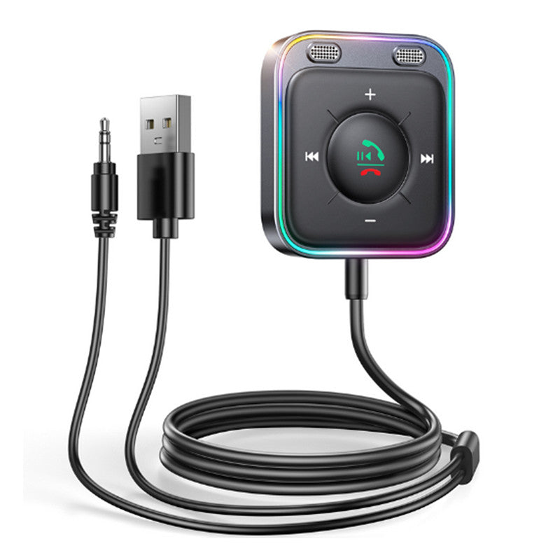 Bluetooth 5.3 Wireless Receiver Adapter Car Stereo Audio USB AUX TF Hands-Free