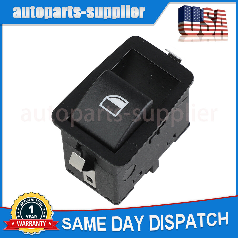Power window switch compatible with for BMW 320i, 323i, 325i, 328i, and 330i. Left rear window switch number: 61316902174