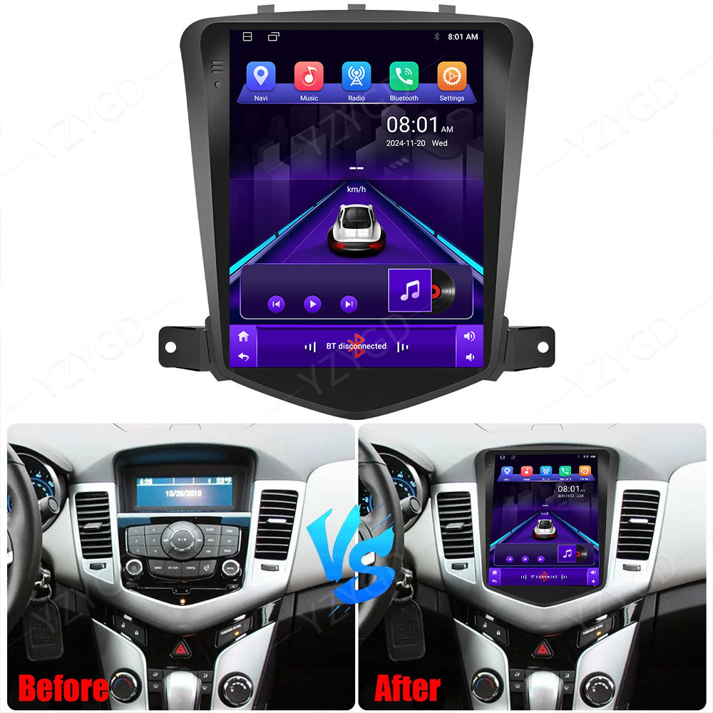 Android Car Radio Stereo WiFi Player Screen For Chevy for Cruze 2009-2015 GPS Navi