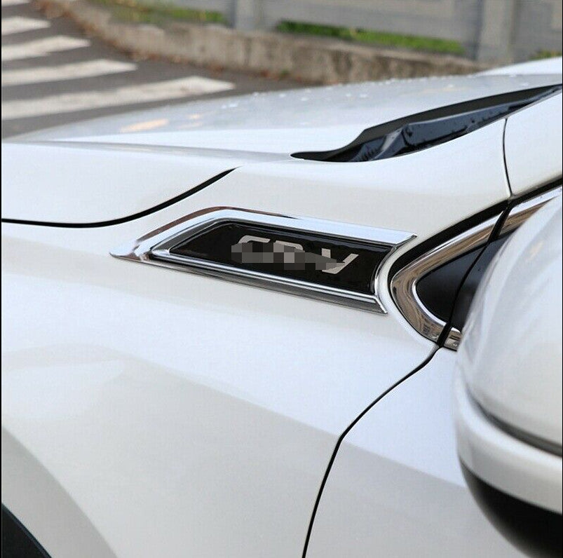 for Honda CRV CR-V 2017-2022 Chrome Front Side Vent Fender Molding Cover Trim 2x