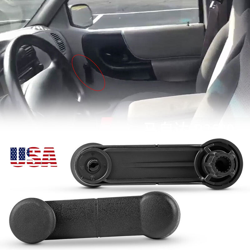 2X Manual Window Crank Handle Inside LH RH Set for 1997-2014 for Ford F150 F250 F350