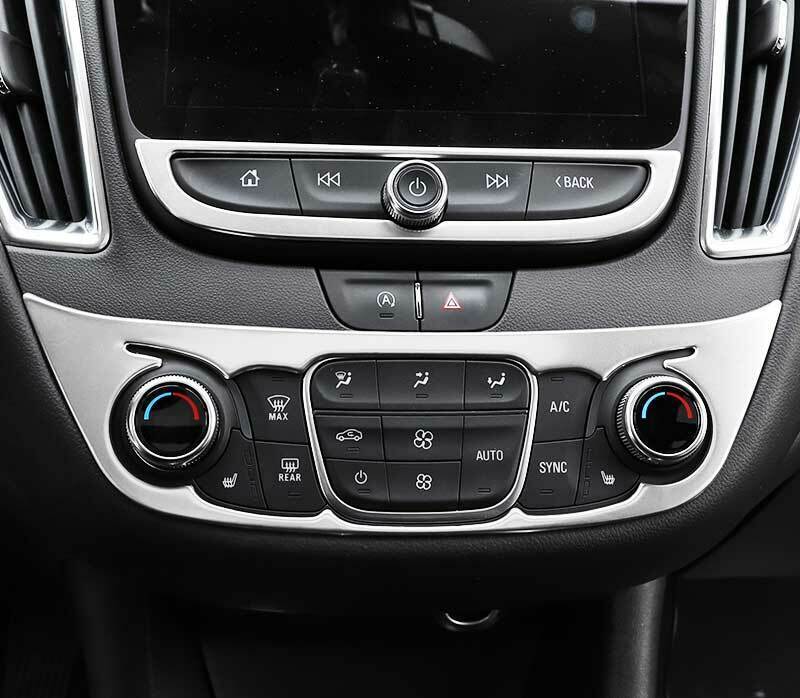 Silver Steel Console Volume Switch Panel Trim For Auto for Chevrolet Malibu 2016-21