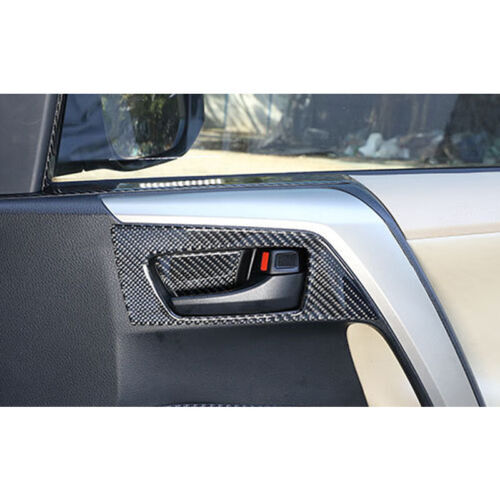Soft Carbon Fiber Inner Door Handle Bowl Cover Trim 8P for Toyota RAV4 2013-2018