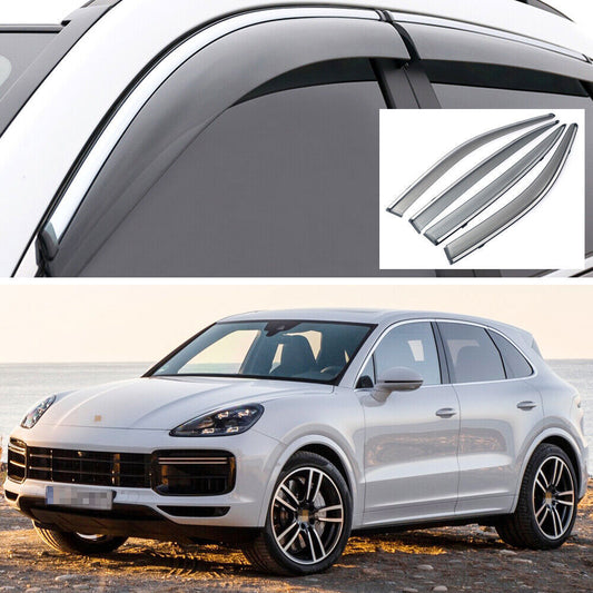 for Porsche for Cayenne 2019-2023 Window Visor Vent Sun Shade Rain Guard Door Visor