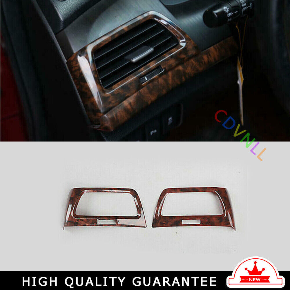LR AC Air Outlet Vent Cover Trim for Honda Accord Crosstour 08-2013 Wood Grain