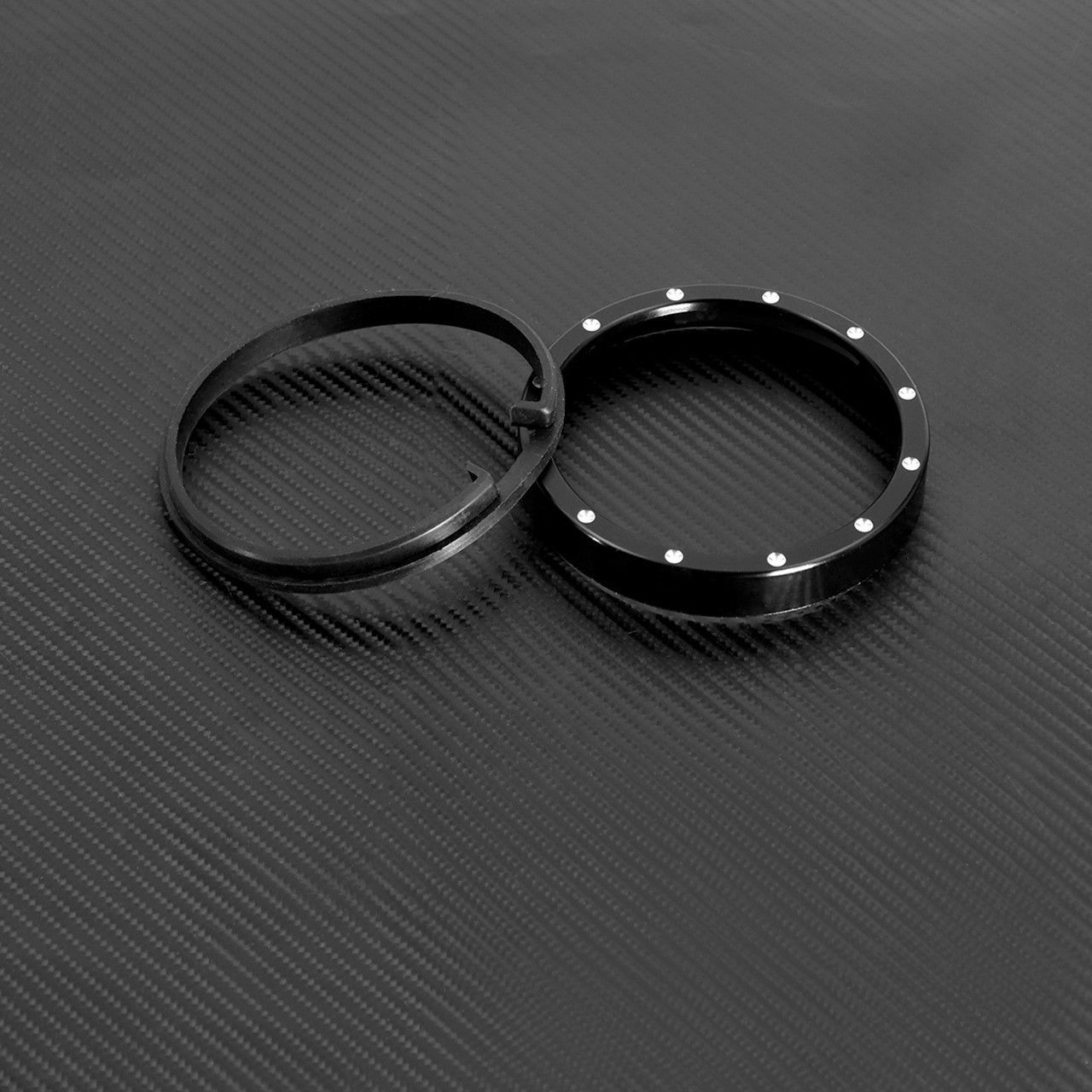 Speedometer Gauge Trim Ring w/ Waterproof Rubber Fit for Harley Sportster 1200