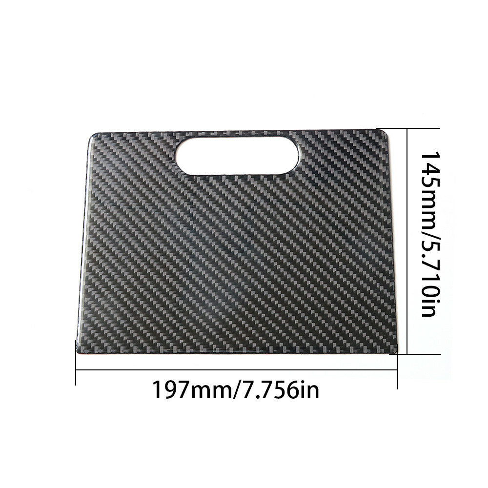 Carbon Fiber Rear Watercup Panel Cover Trim for Suzuki Grand Vitara 2006-2013