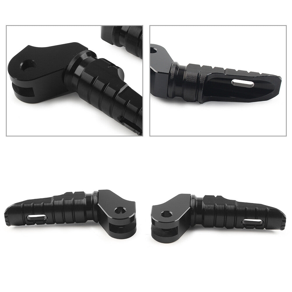 CNC Front Foot Pegs Footpegs Pedal Aluminum For T100 T120 2016-2022 Black Pair