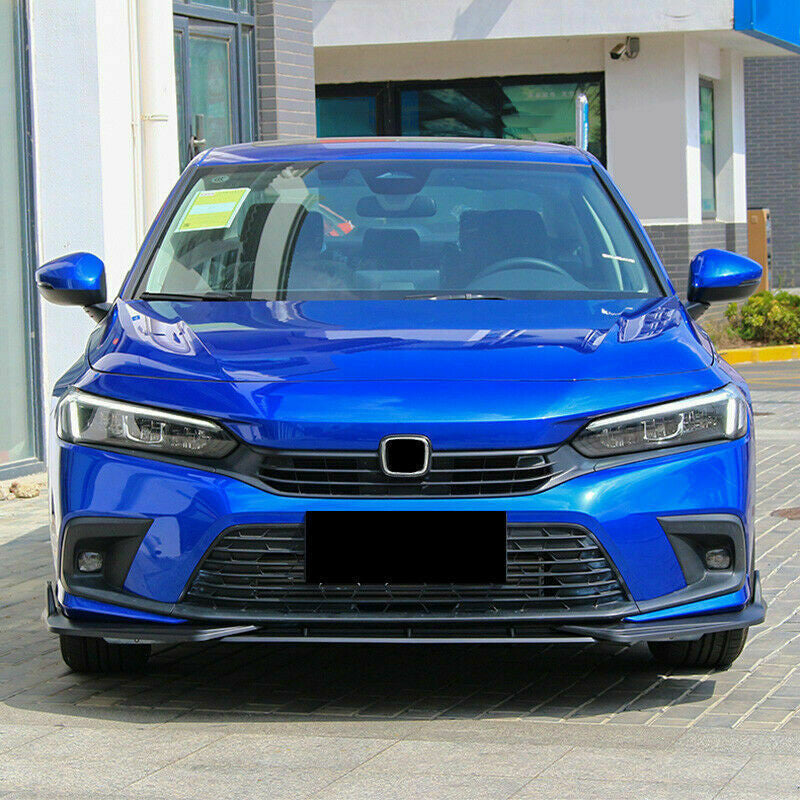 for Honda for Civic Sedan 2022-2023 Matt Black Front Bumper Lip Splitter Spoiler Lip