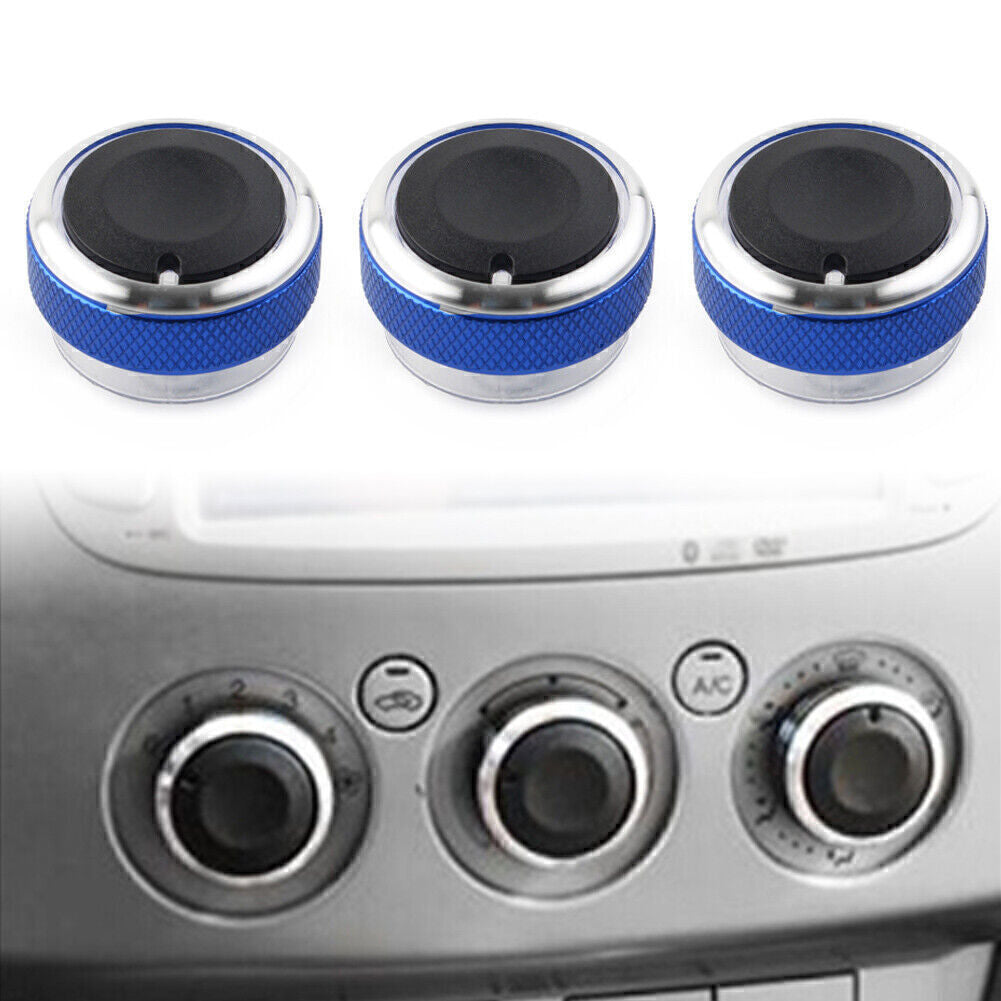 Air Conditioner Switch Button Blue for Ford Focus MK2 MK3 Mondeo C/S-max 3 PCs