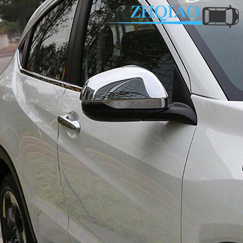 ABS Chrome Side Rearview Wing Mirror Cover Trim Fits for Honda HR-V Vezel 2016-2019