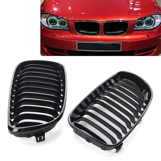 Fit for BMW E87 E82 1-Series 2006-2013 Front Kidney Grilles Grills Left Right Set