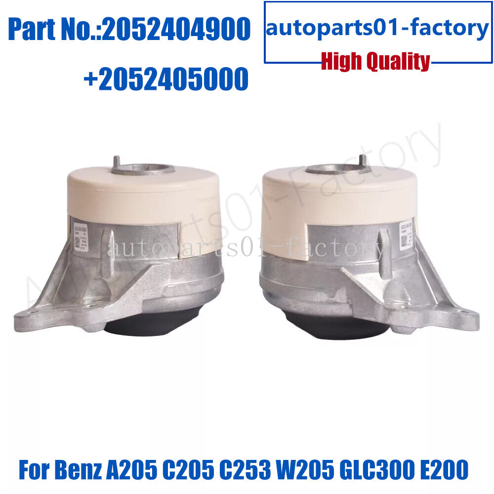 1Pair Engine Mounting Right + Left for Benz A205 C205 C253 S205 W205 GLC300 E200