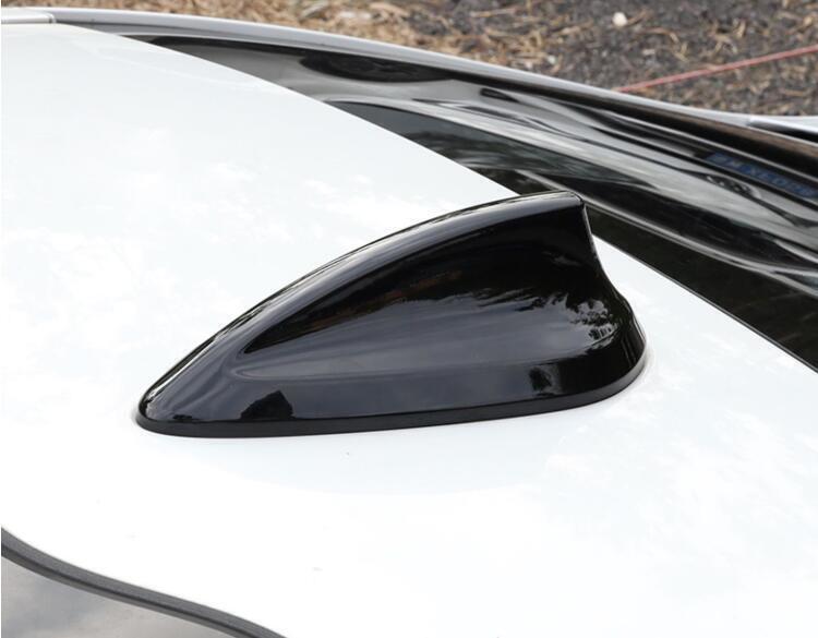 For Auto for BMW X1 2016-2022 Gloss Black ABS Shark Fin Antenna Receiver Cover Trim