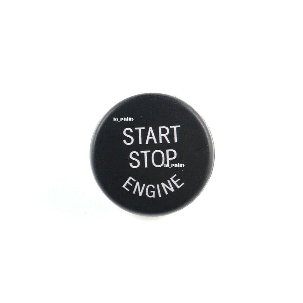 Start Stop Engine Button Switch Cover for BMW 1 2 3 4 5 6 7 Series 2009-16-Black