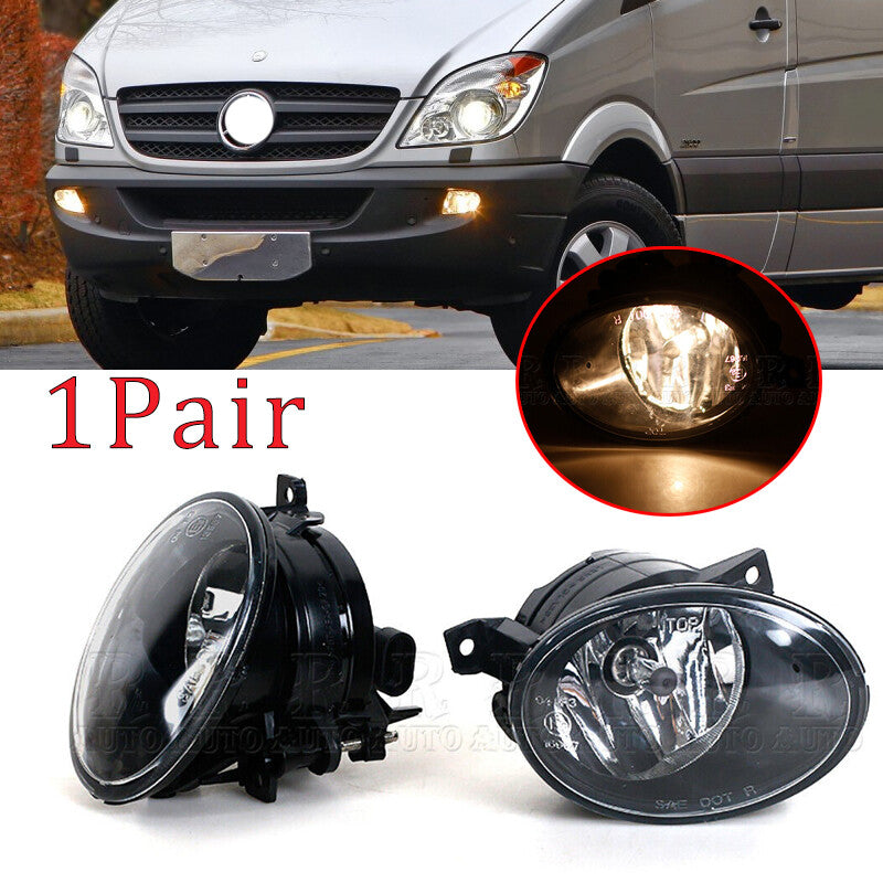 Front Fog Lamp With Halogen Bulbs for Mercedes-Benz Sprinter W906 Pair