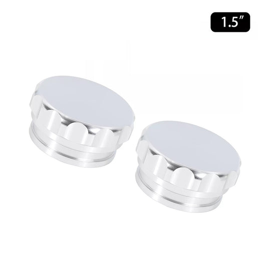 2x 1.5 Aluminium Alloy Weld On Filler Neck And Cap Oil, Fuel, Water Tank Silver