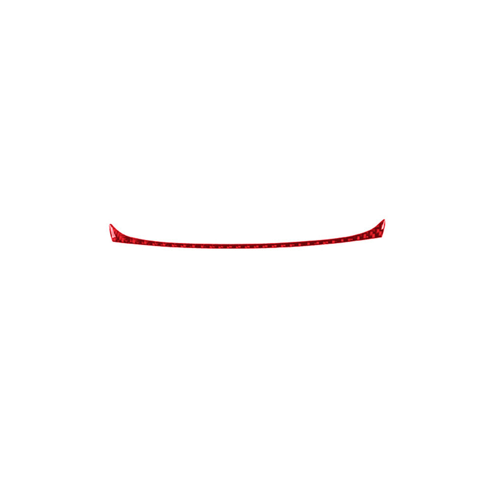 Red carbon fiber interior over transmission accent trim for 2012-2015 for Fiat 500